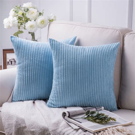 blue throw pillows couch